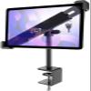 Wukanleng Desktop Clamp Tablet Holder for Anti-Theft with Lock and Keys, Aluminum iPad Kiosk Stand with 360 Rotating for Store POS Reception for iPad Pro/Air/Mini, Surface, Galaxy Tabs 7-11" Tablets view 1