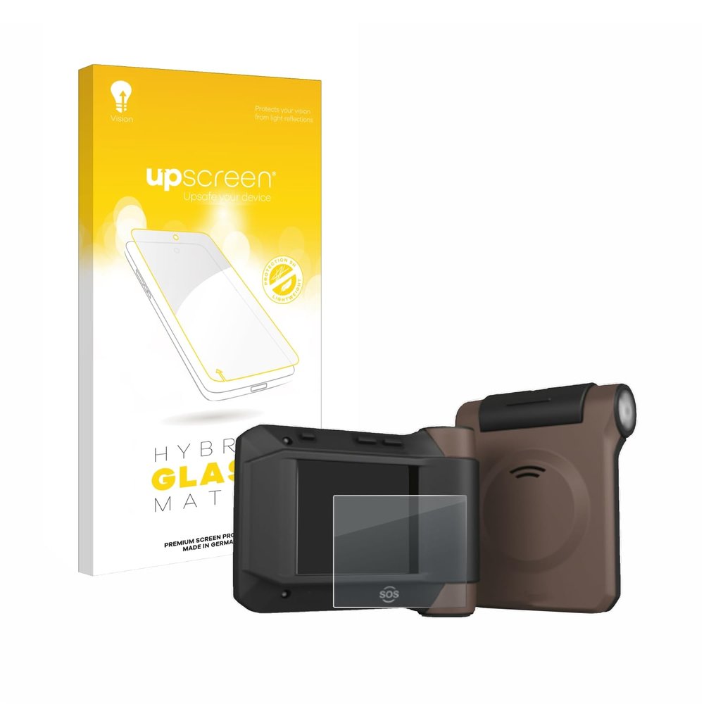 upscreen Matte Screen Protector Glass Film compatible with Swissphone s.Quad C35 - Anti-Glare, Anti-Fingerprint, 9H Glass Protection