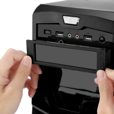 5-Fans Speed Controller CPU Temperature Sensor Computer Cooling Drive LCD Panel