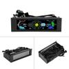 5-Fans Speed Controller CPU Temperature Sensor Computer Cooling Drive LCD Panel view 3