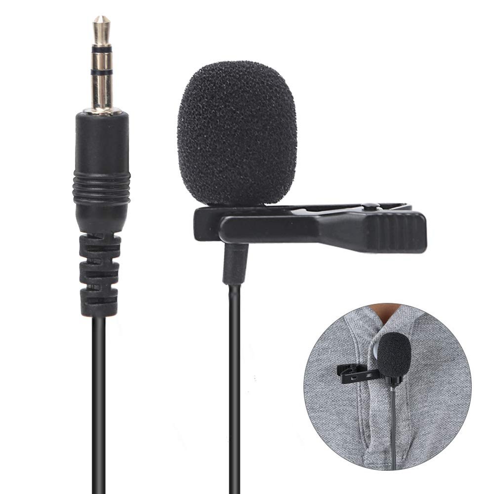 ciciglow Mini Portable Clip On Lapel Mic for Mobile Phone and Laptop - Clear Voice and Convenient Carry - Ideal for Interviews and Conferences
