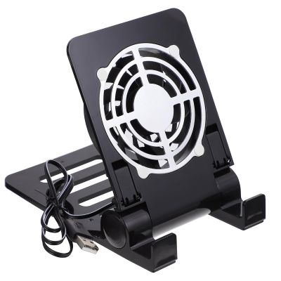 Abaodam Laptop Stand with Cooling Fan Cell Phone Stand with Cooler Stable Cooling Holder with Quiet Fan Computer Blower Cellphone Cooler Holder Game Machine Radiator USB Foldable