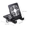Abaodam Laptop Stand with Cooling Fan Cell Phone Stand with Cooler Stable Cooling Holder with Quiet Fan Computer Blower Cellphone Cooler Holder Game Machine Radiator USB Foldable view 2