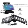 Abaodam Laptop Stand with Cooling Fan Cell Phone Stand with Cooler Stable Cooling Holder with Quiet Fan Computer Blower Cellphone Cooler Holder Game Machine Radiator USB Foldable view 4