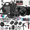 Sony a6100 Mirrorless Camera with 16-50mm + 55-210mm Lenses, 128GB Extreem Memory,.43 Wide Angle & 2X Lenses, Case. Tripod, Filters, Hood, Spare Battery & Charger, Editing Software Kit -Deluxe Bundle view 1