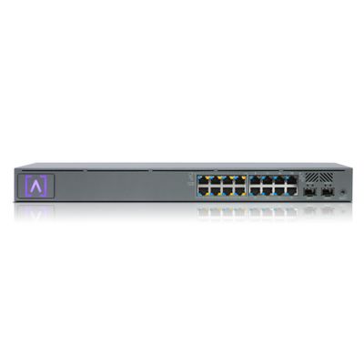 Alta Labs S16-POE Cloud-Managed PoE+ Switch w/ 16 Gigabit Ethernet Ports and 2 SFP Ports, Power Over Ethernet on 8 Ports, 120W PoE Budget, 2 SFP Ports Support Up to 1 Gbps Fiber or Copper Connections