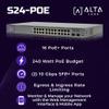 Alta Labs S24-POE Cloud-Managed PoE+ Switch w/ 24 Gigabit Ethernet Ports and 2 SFP+ Ports, Power Over Ethernet on 16 Ports, 240W PoE Budget, 2 SFP+ Ports Support Up To 10 Gbps Fiber/Copper Connections view 2