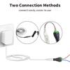LONNKY 10FT 3M DC Power Extension Cable 5.5mm x 2.1mm, Universal DC 12V Power Extension Cable for Security Camera, LED Strip, CCTV IP Surveillance (10ft, White) view 3