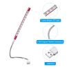 PATIKIL Keyboard Light Laptop Lamp USB LED Lights, 10 Lamp Beads LED Light Flexible Stick Long Geeseneck Lamp, Red view 3
