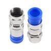 AITIAO 20Pieces RG6 F Type Connector Coax Compression Fitting Coaxial Straight Antenna Cable Adapter(Blue) view 2