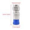AITIAO 20Pieces RG6 F Type Connector Coax Compression Fitting Coaxial Straight Antenna Cable Adapter(Blue) view 3