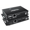 HDMI USB KVM Extender Kit, BolAAzuL 60M HDMI KVM USB Extender 1080P Over RJ45 Cat5e/6 Network Cable with Loopout & POC, Lossless Trans Flexible Distance view 1