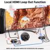 HDMI USB KVM Extender Kit, BolAAzuL 60M HDMI KVM USB Extender 1080P Over RJ45 Cat5e/6 Network Cable with Loopout & POC, Lossless Trans Flexible Distance view 3