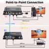 HDMI USB KVM Extender Kit, BolAAzuL 60M HDMI KVM USB Extender 1080P Over RJ45 Cat5e/6 Network Cable with Loopout & POC, Lossless Trans Flexible Distance view 4