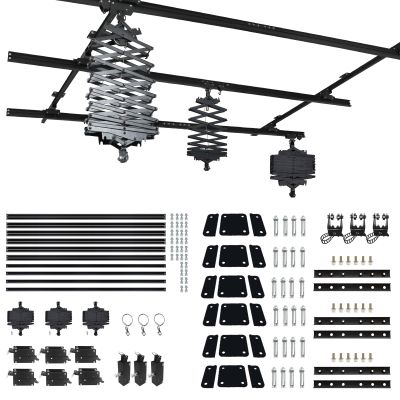 158" x 158"Studio Photography Pantograph Ceiling Rail System 43-200CM Drop Pantograph Smallpox Rail Track Kit 4.0M Ceiling Stand System for Photo Video Studio Shooting (4.04.0M-C)