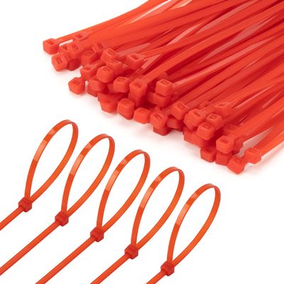 Armpow 6 Inch Red Zip Tie 1000 PCS, 18 Lbs - Small to Medium Zip Tie, Nylon PA66 UV Resistant Cable Tie for Indoor and Outdoor Use - Ideal for bundling and securing objects