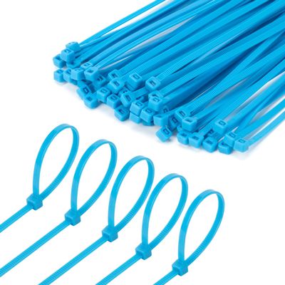 Armpow 6 Inch Blue Zip Tie 1000 PCS, 18 Lbs - Small to Medium Zip Tie, Nylon PA66 UV Resistant Cable Tie for Indoor and Outdoor Use - Ideal for bundling and securing objects