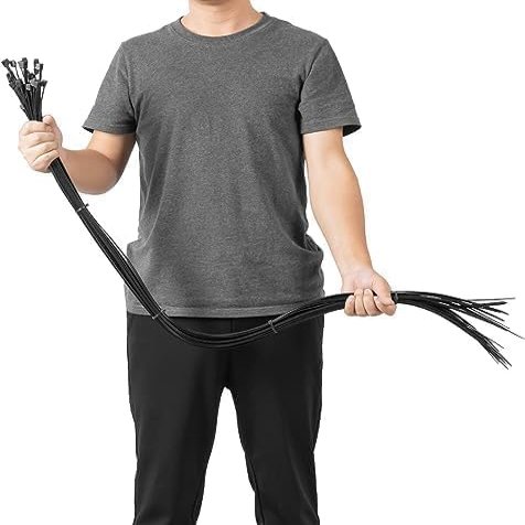 Armpow 40 inch Black Zip Ties Heavy Duty 30 PCS, 250LBS Ultra Exclusive Strong Plastic Wire Ties, Large Cable Ties Extra Long Tie Wraps, Indoor and Outdoor UV Resistant