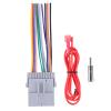 Aublinto Car Radio Stereo Wire Harness Connector Antenna Adapter Compatible for Multiple Vehicles; Silver view 3