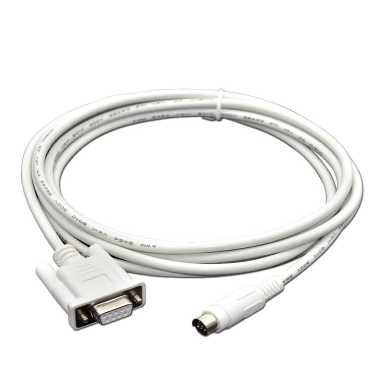 Applicable TPC-FX PLC Cable Touch Panel TPC Series to FX Series Communication Cable White Length (10 Meters)