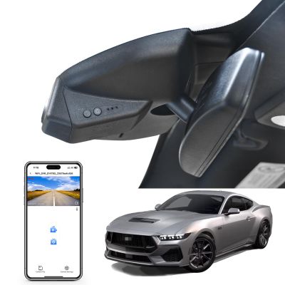 Mangoal 4K Dash Cam Fit for Ford Mustang S550 2022-2023(with a Big Cover), EcoBoost Premium GT Premiun Mach 1(Model A), Does Not Fit Ford Mustang S650 2024, WiFi & App, 64GB Card