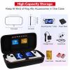 ivoler Carrying Case for Asus Rog Alloy 7''2023/Asus Rog Ally X 7''2024, Portable Hard Shell Pouch Travel Bag, Built-in Gaming Charger Dock Storage, Holds Game Cartridge - Black view 3
