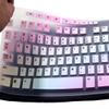 JuYuish Ultra Thin Desktop PC Silicone Keyboard Cover Skin Protector Compatible for Logitech MK295 MK275 MK270 Wireless Keyboard, Logitech K200 K260 K270 MK200 MK260 Keyboard - Colorful view 4