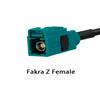 POBADY Fakra Z Female to Fakra Z Female RF Coax Cable RG174, 12in/30cm, GPS Navigation Extension view 3