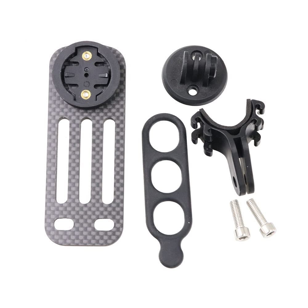 JOYSOG Bicycle Computer Holder, 3K Carbon Fiber GPS Odometer Handlebar Holder Extension Mount for DEDA ALANERA TOSEEK Bicycle Handlebar GPS Computer Mount Holder