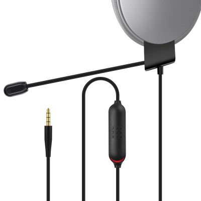 QC45 Boom Mic Compatible with Bose QuietComfort 45 Noise Cancelling Headphone, Boom Microphone Cable with Mute Switch for PS4, PS5, PC, Xbox One Controller, 4ft