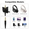 QC45 Boom Mic Compatible with Bose QuietComfort 45 Noise Cancelling Headphone, Boom Microphone Cable with Mute Switch for PS4, PS5, PC, Xbox One Controller, 4ft view 2