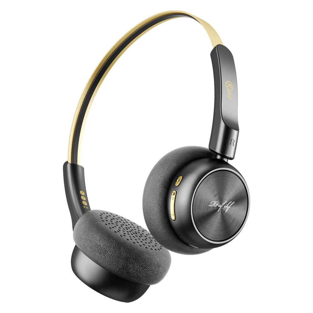 iKF R1 Wireless Bluetooth Headphones, Retro Classic Lightweight Headset, Builti-in Mic, 60H Playback, Dual Device Connectivity, Low Latency, App Customization,Throwback 80s 90s,OOTD