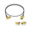 POBADY Fakra Curry Male Code K to SMB Female Right Angle Adapter Cable RG174 20in/50cm Compatible with Car Vehicle Radio Stereo Receiver Tuner view 1