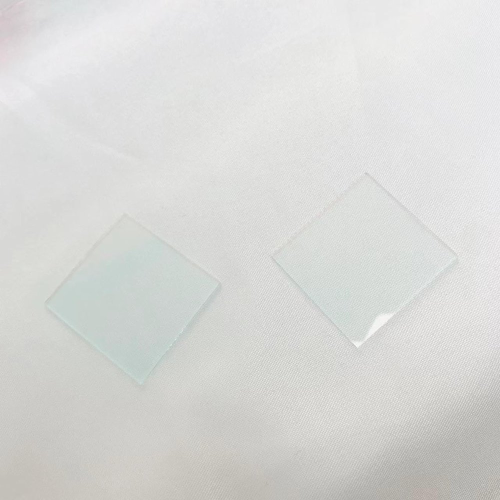 2Pcs Total Size 29.4x31.5x1mm 420nm to 650nm Visible High Pass UV IR Cut Filter Glass (Size : 27.3x28.6x1mm)