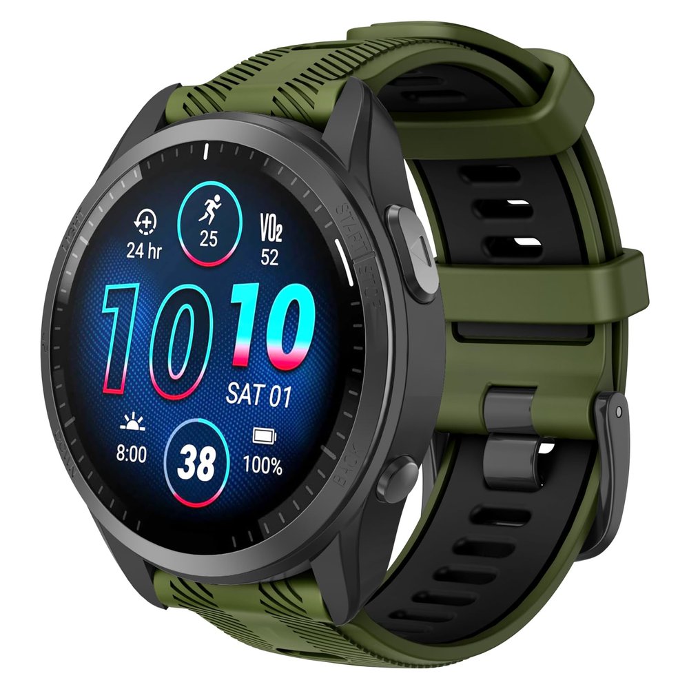 ISABAKE Watch Band for Garmin Forerunner 970/Forerunner 965/Forerunner 955/Forerunner 945/Forerunner 935,Soft Silicone 22mm Replacement Bands compatible with Fenix 5/ Fenix 5 plus/ Fenix 6/ Fenix 6 Pro/Approach S60