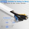 220in Wall Cord Hider Kit, LZEOY Large Capacity Wire Hider for Cords, White Cable Cover Wall Kit, Paintable Hide TV Cords for Wall Mount TV, Cable Concealer Cable Channel: 14 x L15.7in W1.18 H0.63in view 2