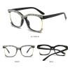 laureles 2 Pack Mix Fashion Blue Light Blocking Reading Glasses Women Rhinestones Diamond Computer Readers (2 Pack Mix, 1.75, multiplier_x) view 2