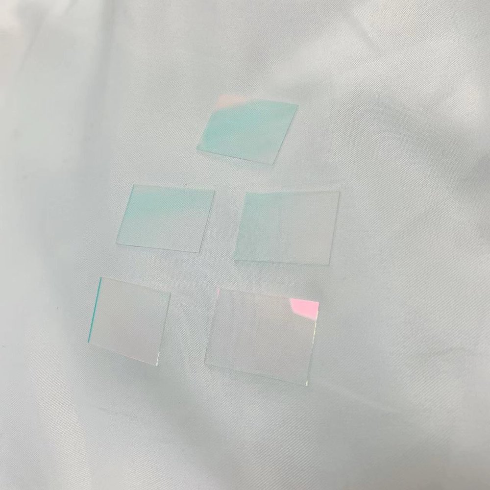 5Pcs Total Size 19.2x26.7x0.55mm 400nm to 650nm High Pass UV IR Cut Filter Glass