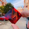 6Pcs Total Size 45x45x2mm Square Shape UV Cut Light Red 630nm IR Infrared Pass Filter Glass HB630 view 4