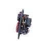 as - Schwabe 11584 3-Way Socket Insert for Cable Reels 230 V/16 A with Hinged Lid Red Fused by Thermal Circuit Breaker with USB Output 5 V/1 A IP54 Black view 3