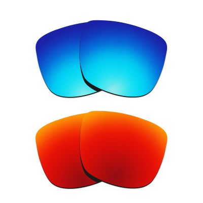 Alphax 2 Pair Polarized Replacement Lenses for Spy Optic Cyrus - Blue+Red