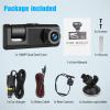Full HD 1080P Dash Cam with Loop Recording Triple Car Camera | Motion Detection | 2.0 Inch Display view 2
