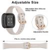 Tobfit Slim Silicone Bands Compatible with Fitbit Versa 4 / Fitbit Sense 2 & Fitbit Versa 3 / Fitbit Sense, Sport Straps Replacement Wristbands for Women Men (Black/Wine Red/Pink Sand/Starlight) view 4