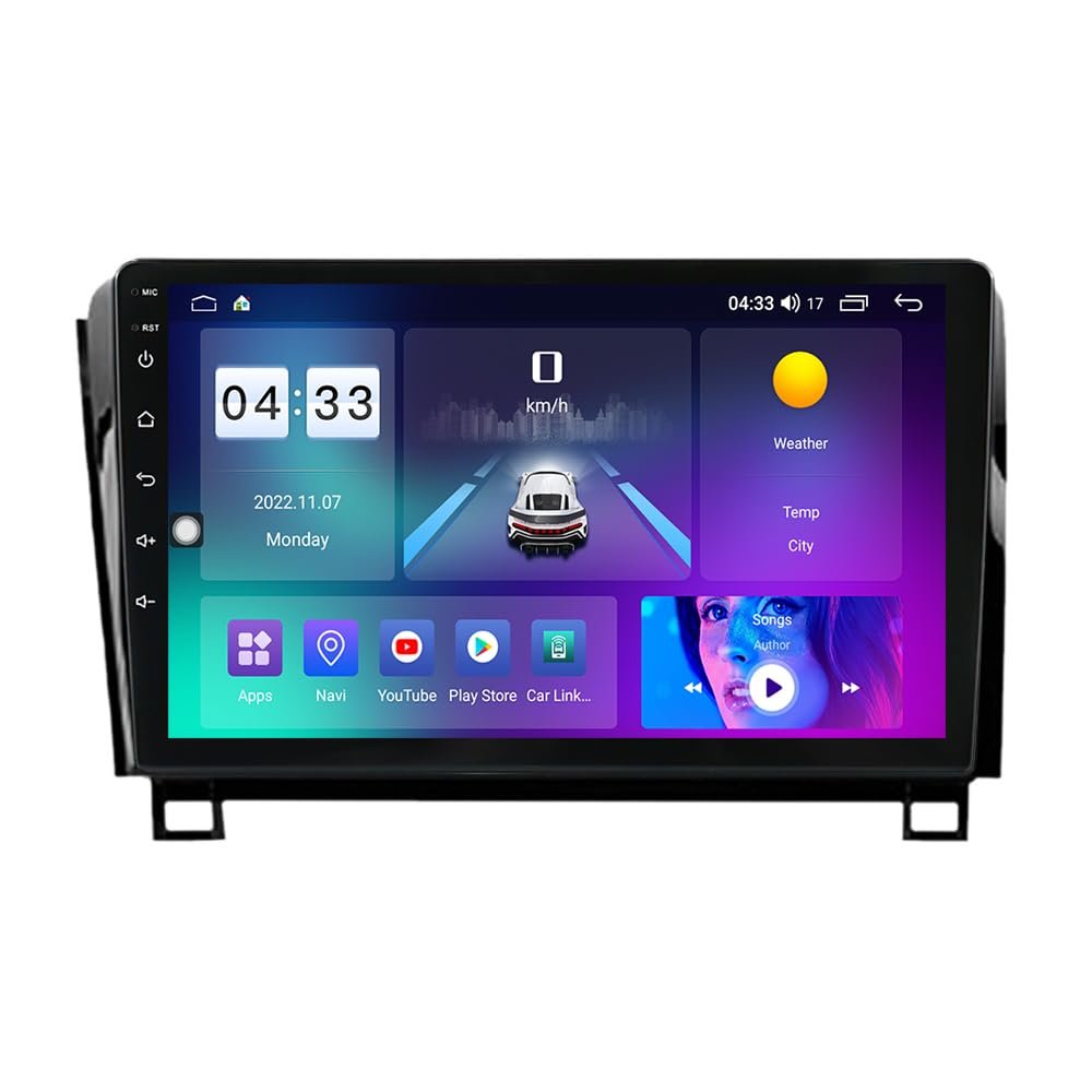 Android 12 Car Radio Stereo for Toyota Tundra 2007-2013 Sequoia 2008-2018, Biorunn 10.1 Inch 4-Core GPS Navi Wireless Car-Play Android Auto Head Unit IPS Touchscreen FM RDS DSP,2GB RAM 32GB ROM