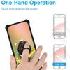 Aroepurt BLU G53 Case Compatible with BLU G53 Phone Case Cover [with Tempered Glass Screen Protector][Hard PC + Soft Silicone][Ring Support] [Golden Reflect Light] DJH-PZX view 4