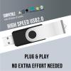 2GB USB Flash Drive 20 Pack JBOS Thumb Drives 2 GB USB Drives Memory Stick Swivel 2G Gig Stick USB2.0 Pen Drive for Date Storage, 2 Gig UBS Flash Drive, Zip Drive, Jump Drive, USB Stick, Black view 2