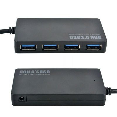 USB Hub 3.0 Hub Compact and Portable Splitter with Extension Long Cable Cord 4-Port Extra Slim Multiport Expander