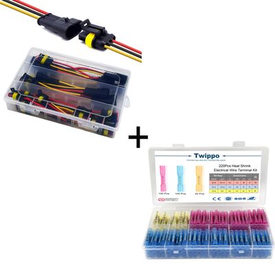 10 Kit 3 Pin Connector and 220Pcs Butt Connector