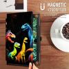 FUYOCWE for Kindle Scribe 10.2 inch Tablet Case (1st Generation,2022 Release),360 Degree Rotating Stand Smart Cover for Amazon Kindle Scribe 1st Gen 10.2" E-Reader-Colorful Dinosaurs view 2