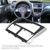 Dash Panel DVD Frame, ABS Double Din Antiaging Auto Stereo Radio Fascia Seamless Fitment Sturdy for Modification Replacement for Subaru Forester 2009-2013 view 2